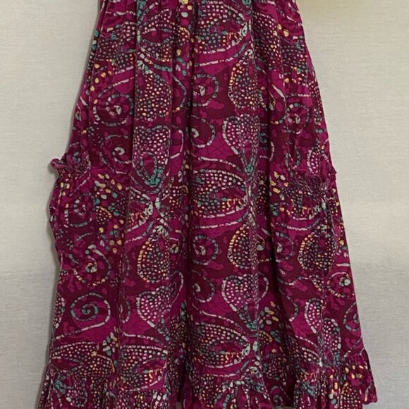 W-39 Flowers Red & Colorful Print Sleeveless MIDI Summer Dress Size S‎ - Picture 2 of 12